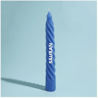 Sauran Millennium Candle 275gm Candle(Blue, Pack of 1)