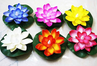 VVG TRADERS Plastic (Pack of 6) Table Diya Set(Height: 5 inch)