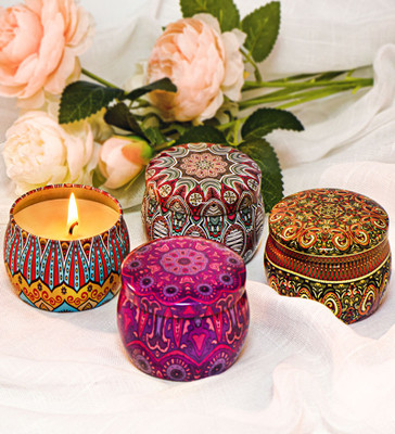 CRAFX SCENTED CANDLES Candle(Multicolor, Pack of 1)