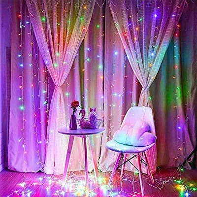 Budwill 22 LEDs 4.5 m Multicolor Color Changing, Steady Strip Rice Lights(Pack of 1)