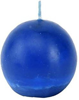 Sitara Crafts (0.75X2 Inch) Blue Round-Shaped Sphere Ball Candle Candle(Blue, Pack of 72)