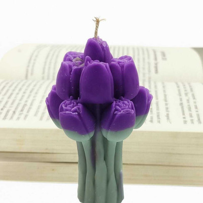 SCENTIV TULIP Candle(Purple, Pack of 1)