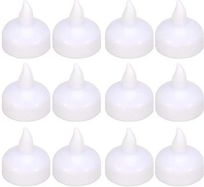 MANTICORE Led Water Sensor Diya, Tea Light, Festivels Diwali Diya for Decoration Candle Plastic (Pack of 24) Table Diya Set(Height: 2 inch)