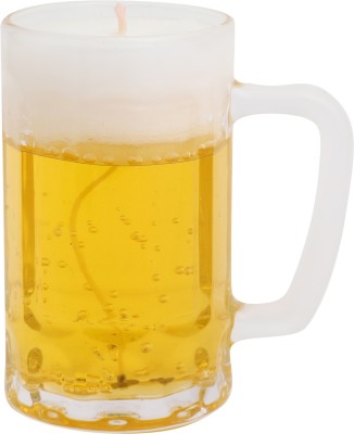 Parkash Candles Beer Mug Theme Candle for Party Decoration Candle(Yellow, Pack of 1)
