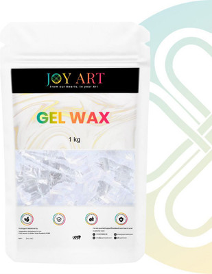 Joy Art Gel Wax 1kg | Premium High-Sheen Wax for Decorative Clear & Layered Gel Candles Candle(White, Pack of 1)