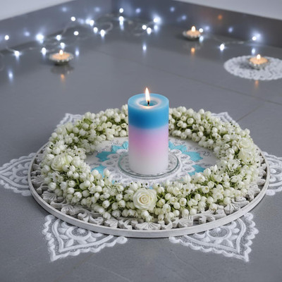 BIYALI Color Changing LED Wax Candle Set – Romantic Mood & Festival Lighting Candle(Multicolor, Pack of 1)