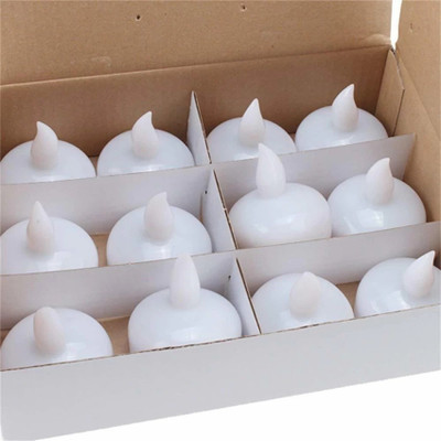 MANTICORE Flameless Sensor Waterproof Lamp Float On Water Led Plastic Floating Tea Lights Candle(White, Pack of 12)