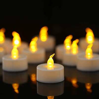 True Décor 6 PC LED Tealight Candles Burn Time 36HR+ Candle(White, Pack of 6)