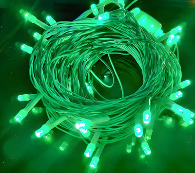 Vespa 54 LEDs 13 m Green Steady Strip Rice Lights(Pack of 1)