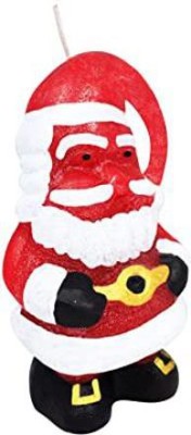 Sitara Crafts Christmas Candle Santa Claus candle Unscented Premium Wax Candle(Multicolor, Pack of 1)
