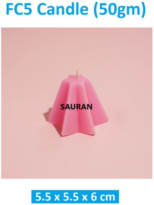 Sauran FC5 Candle(Pink, Pack of 1)