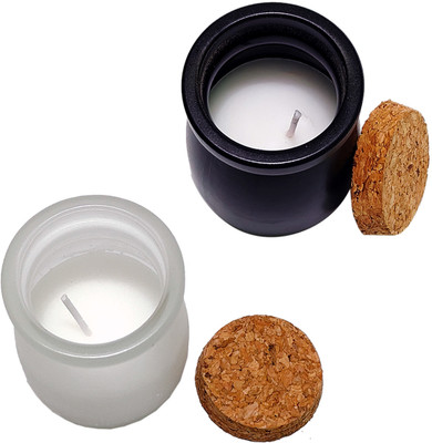 Shoppernation Luxury Soy Wax Scented Candle Set of 2 | Aromatherapy Candles Candle(Multicolor, Pack of 2)