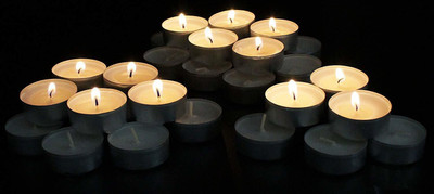 Verasis White Tealight Candles Bulk Pack | Paraffin Pressed Wax, Smokeless, Unscented | Candle(Multicolor, Pack of 50)