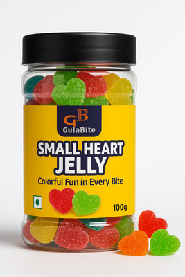 GULABITE Small Heart Jelly | Fruity & Juicy Candies | Heart-Shaped Sweets Candy Jelly Candy(100 g)