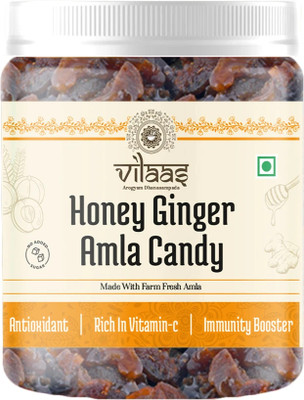 51% OFF on Vilaas Honey Ginger Amla Candy | Sugar-Free, Immunity Booster, Weight Loss Honey Ginger Candy(300 g)