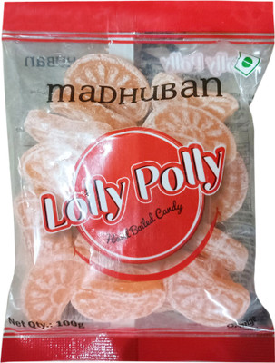 Madhuban Lollypolly Flavoured Orange Candy(100 g)