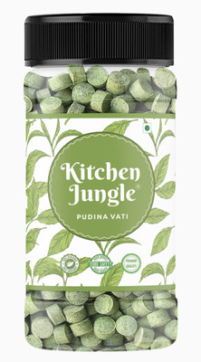 Kitchen Jungle ( 120g ) Pudina Vati (Pachak Pudina Shots, Churan, Goli) Fliptop Cap, Mint Mouth Freshener(120 g)