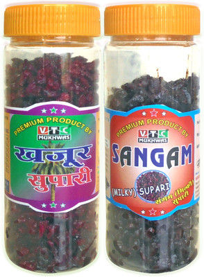 VTC Pure Khajoor Supari/Date Supari or Soft Gulab Sweet Supari Supari Mouth Freshener(2 x 200 g)