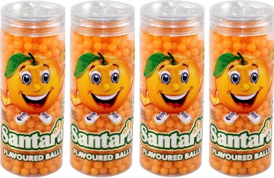 Sher Fruit Flavoured Balls Santra Balls with tangy taste / Combo of 4 ORANGE Mouth Freshener(4 x 0.26 kg)