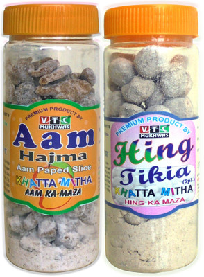 VTC Mango Slice / Mango Papad / Hing Peda Pachak Heeng Tikiya Mango, Hing Sour Candy(2 x 200 g)