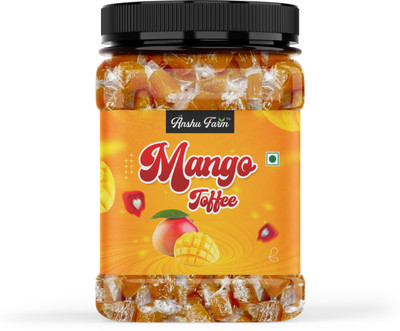 anshu farm Mango Toffee – Natural Fruit Flavor Candy | Soft & Chewy | Ideal for Kids Mango Candy(400 g)