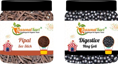 Seasonal Kart COMBO TASTY PIPAL SEV & HING GOLI DIGESTIVE CHURAN GOLI MUKHWAS Mouth Freshener(2 x 200 g)