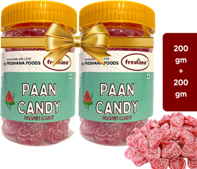 freshana Paan Candy /sweet juicy paan flavour Toffee |tangy Paan Goli Paan Candy(2 x 100 g)