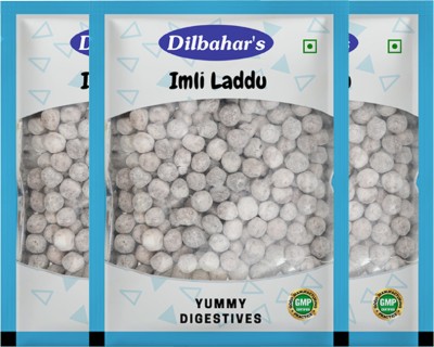 Dilbahar Yummy Digestive Imli Laddu Small 400g Pack of 3 Tamarind(3 x 1 pieces)