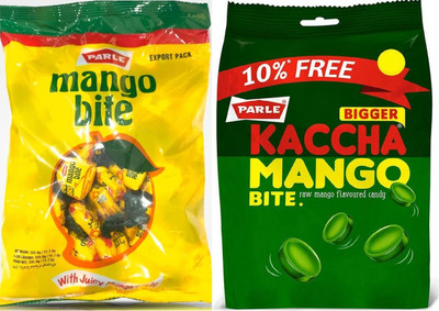PARLE Mango bite Juicy & Kaccha Mango bite Toffee(2 x 250 g)
