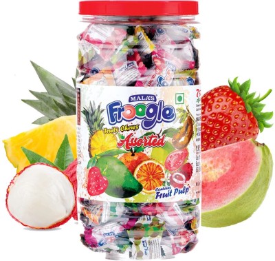 Mala’s Froogle Fruity Chews (600g X1) (600g) Assorted Jelly Candy(600 g)