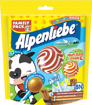 Alpenliebe Mixed Fruit Lollipop(64 g)