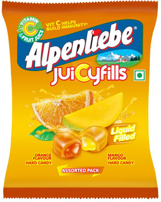 Alpenliebe Juicy Fills Orange & Mango Flavour Candy(144 g)