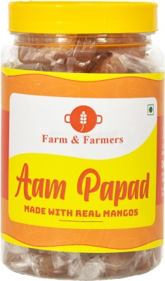 Farm & Farmers Aam Papad Fruit Bar- Slice Bar, No Added Preservatives and No Colours-900GM Mango Jelly Candy(900 g)