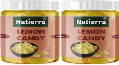 Natierra Mint Mello Lime Mint | Lemon drops with | Candy| Sweet Toffee Lemon Candy(2 x 200 g)
