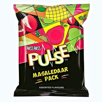 Pass Pass Pulse Candy tripple twist mix flavor small pouch Candy (50 pieces) MIX FLAVOUR Candy(50 pieces)