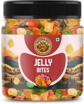 Nastran Nuts Jelly Bites | Fruity Flavored Soft | Tasty & Fun Snack | for Kids Chewy Fruits Candy(250 g)