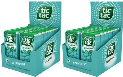 tic tac Spearmint Pack of 2 Spearmint Candy(2 x 156 g)
