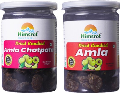 Himsrot No Added Sugar Amla Dry Fruit |Gooseberry Candy - 200 g Combo Pack Of 2 Amla Candy(200 g)