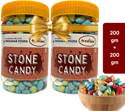 freshana Rock Candy - Stone Candy|Milk Stone Chocolate|Rock Shape Chocolate (Choco Rocks) Chocolate Stone Candy(2 x 200 g)