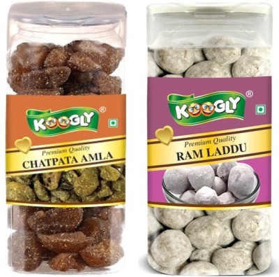 Koogly Premium Quality After Meal Digestive Chatpata Amla, Ram Laddu Candy(2 x 200 g)