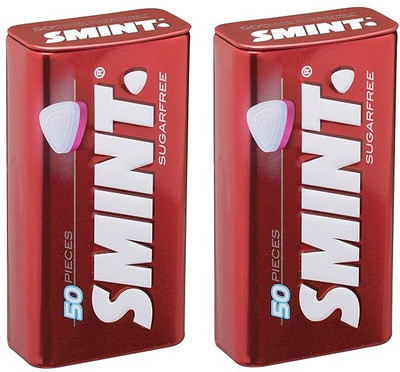 Decadent Foods Smint Delicious Juicy Strawberry Leaves a Delightful Aftertaste in Your Tongue Strawberry Mint(2 x 35 g)
