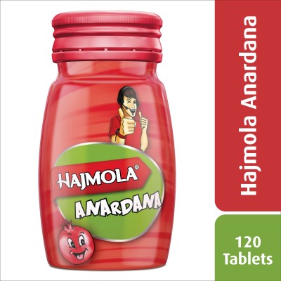 Hajmola Digestive - 120 Tablets (Anardana Flavour) | Tasty & Chatpata| Ayurvedic Anardana(120 pieces)