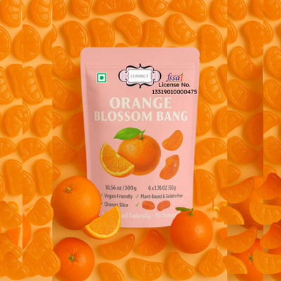 Confect Orange Fruit Gummy Orange Jelly Candy(200 g)