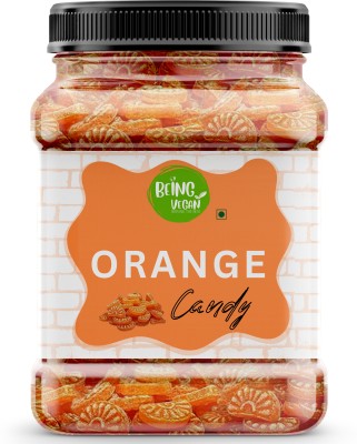 BEING VEGAN Purify Orange Candy | Narangee Toffee | Orange Flavoured Toffee Coconut Candy(500 g)