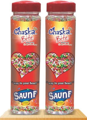 CHASKA BITE SAUNF COMBO PACK ( 2 X 250 GM ) FENNEL Mouth Freshener(2 x 125 g)