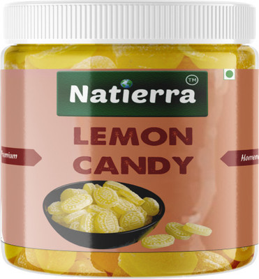 Natierra Mint Mello Lime Mint | Lemon drops with menthol | Flavoured Candy| Sweet Toffee Lemon Candy(200 g)