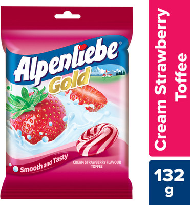 Alpenliebe Gold Cream Strawberry Toffee(132 g)