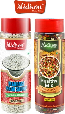 Midiron Mukhwas Combo Pack |Madrasi Paan Saunf (150 Gm)| Healthy Mix (120 gm)| Sweet Mouth Freshener(2 x 150 g)