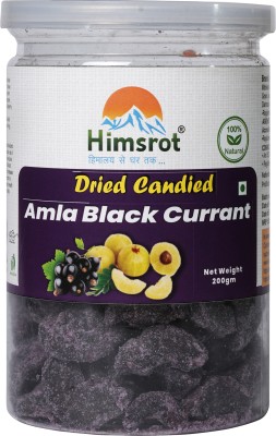 Himsrot Natural Amla Black Currant Candy | Dried Black Currant Rich in Vitamin C- 200g Black Currant, Amla Toffee(200 g)