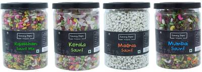 Tummy Pops After Meal Digestives Sweet Saunf Fennel Seeds Combo Pack of 4 - 90gm Each Rajasthani Saunf - 90gm, Mumbai Saunf - 90gm, Kerala Saunf - 90gm, Madras Saunf - 90gm Mouth Freshener